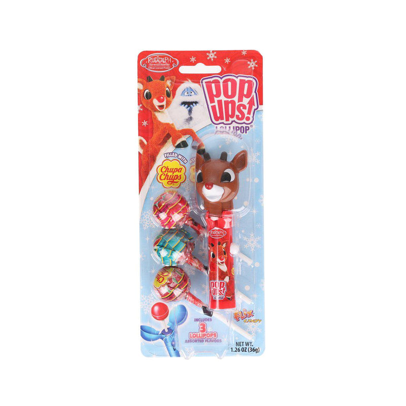 CHUPA CHUPS Christmas Classics Assorted Flavour Lollipops with Dispenser  (36g)