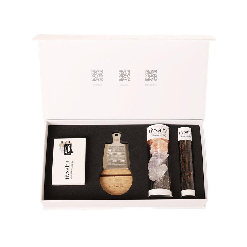 RIVSALT The Essentials Gift Box - Rock Salt & Long Pepper  (180g)