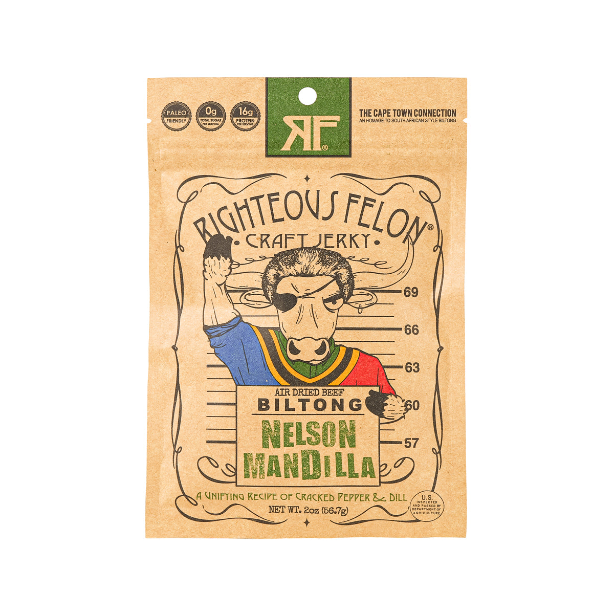 RIGHTEOUS FELON 風乾牛肉乾 - 黑椒刁草味 (56.7g)
