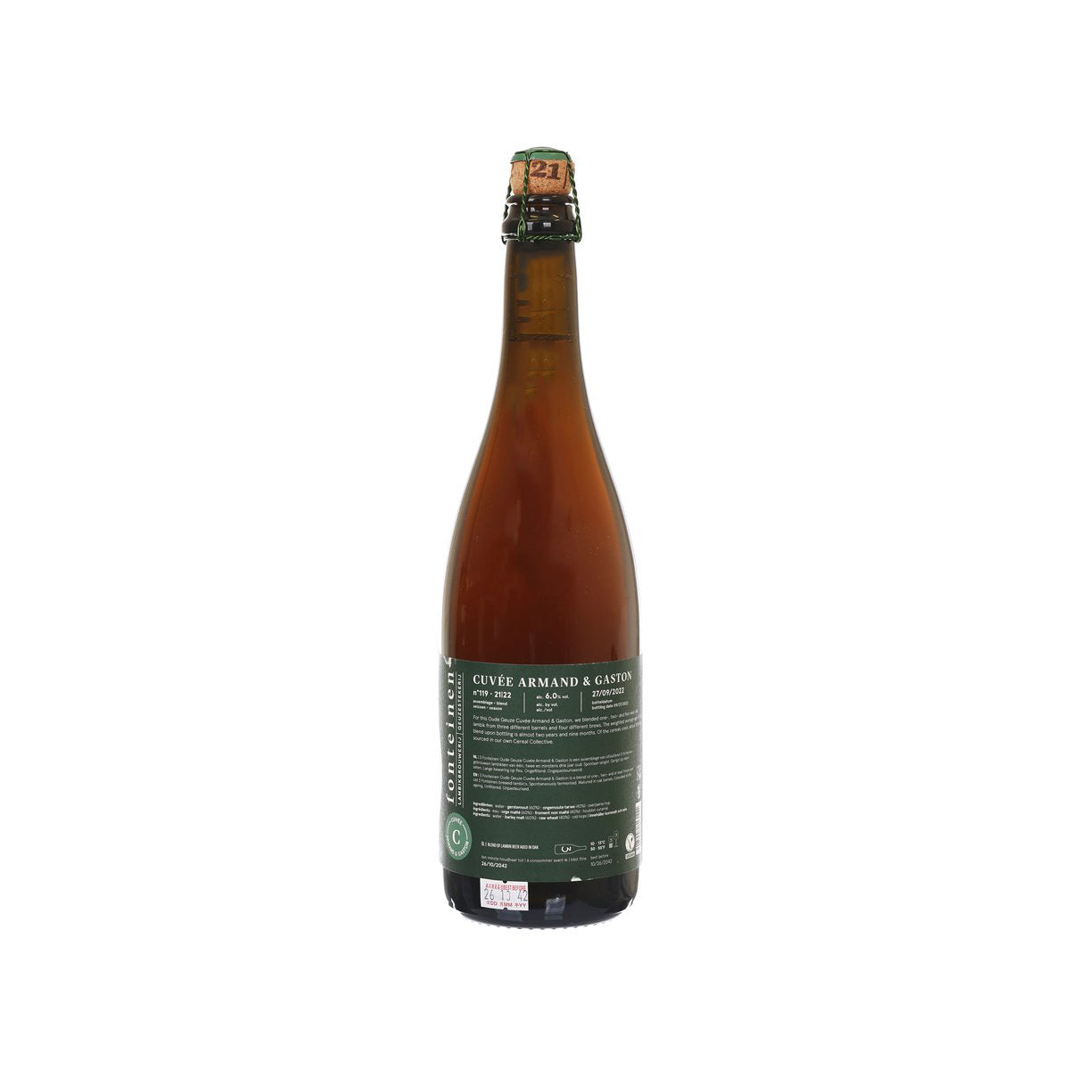 3 FONTEINEN Oude Geuze - Cuvée Armand & Gaston (Alc 6.7%)  (750mL)