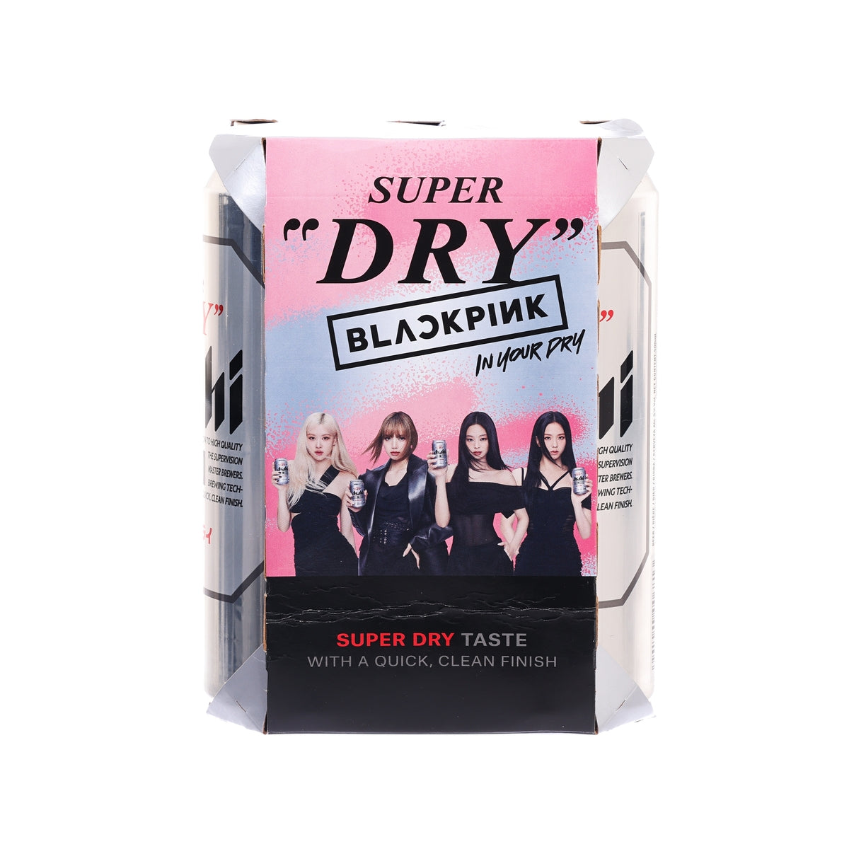 ASAHI Super Dry Beer (Alc 5%) [4 Cans]  (4 x 500mL)