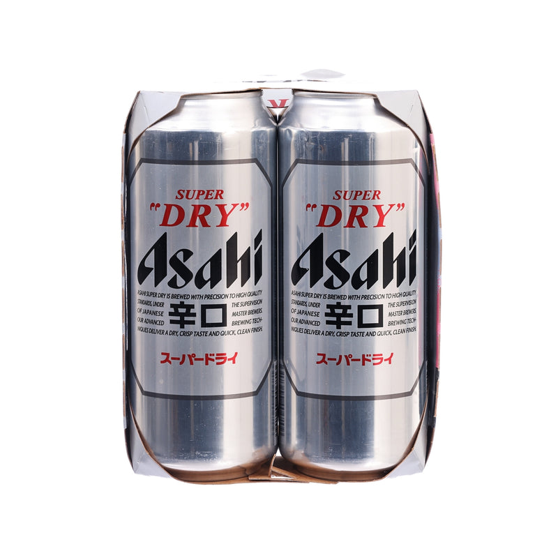 朝日 Super Dry 啤酒套裝 - 像素藝術版 (酒精濃度5%) [罐裝]  (4 x 500mL)