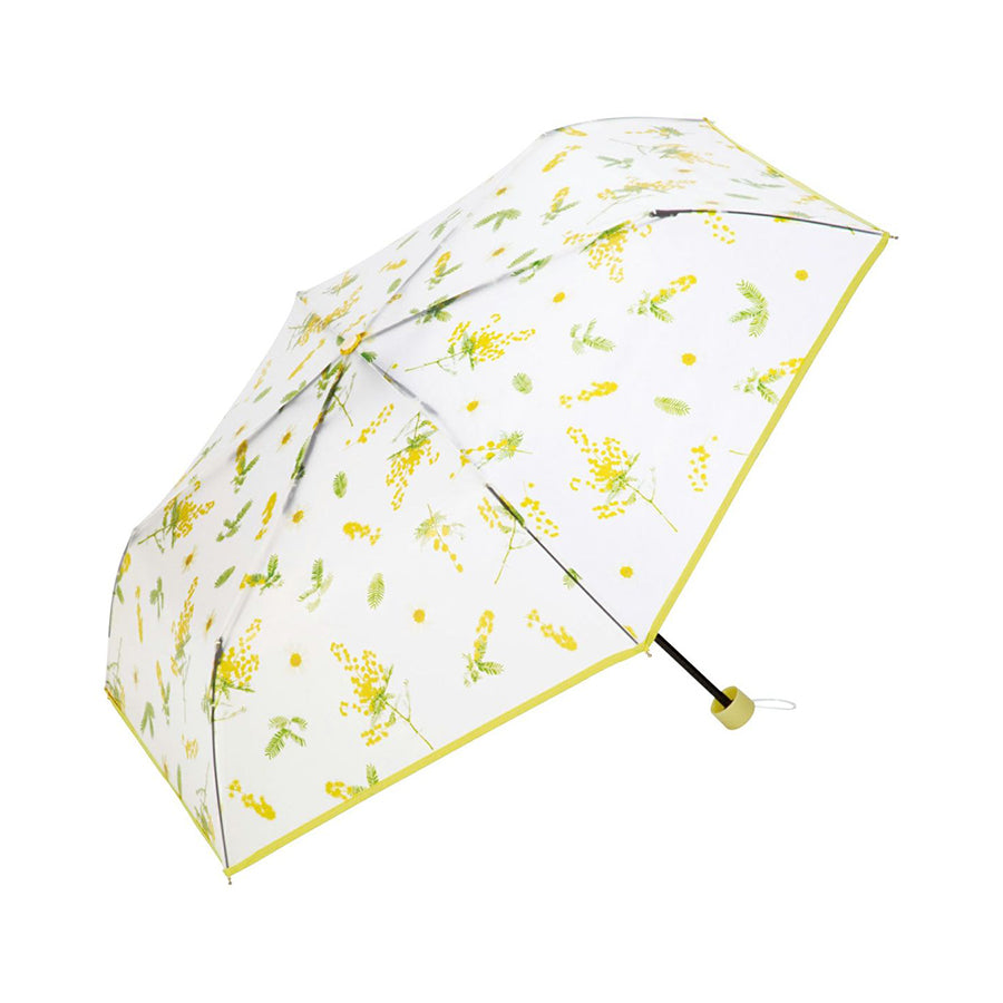 W.P.C. 花卉塑膠折疊傘50CM-黃色  (220g)