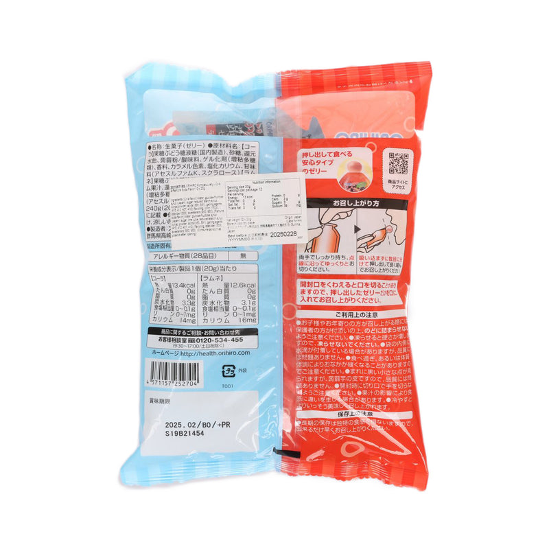 ORIHIRO Konnyaku Jelly - Cola & Ramune Soda Flavor  (12 x 20g)