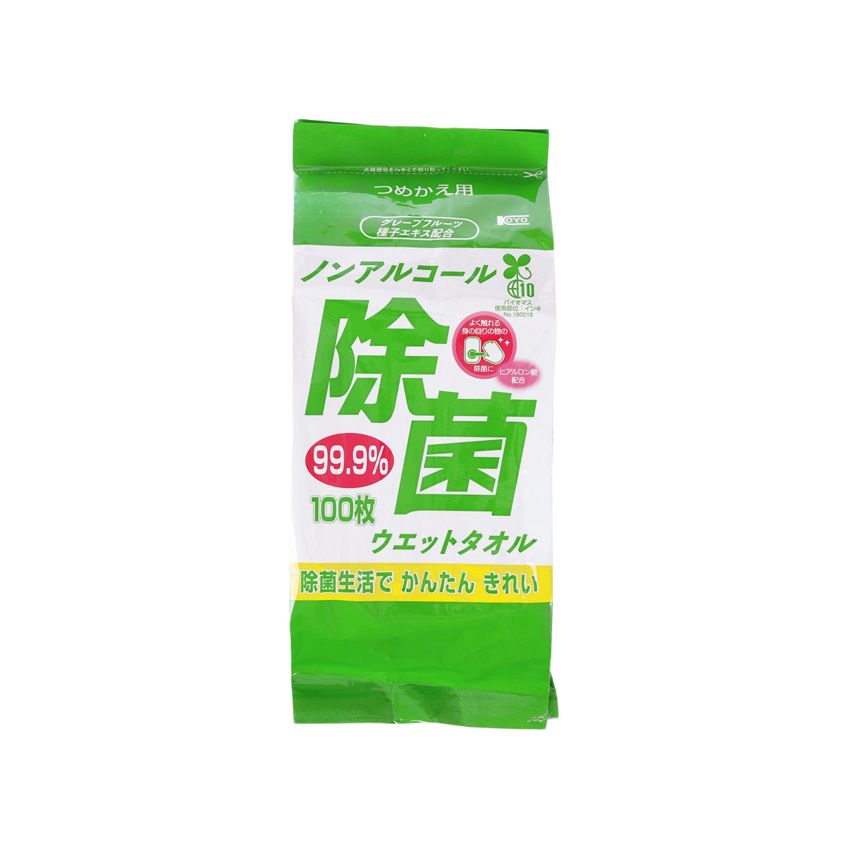 KOYO 不含酒精 99.9% 消毒除菌濕巾 [補充裝] (100pcs)
