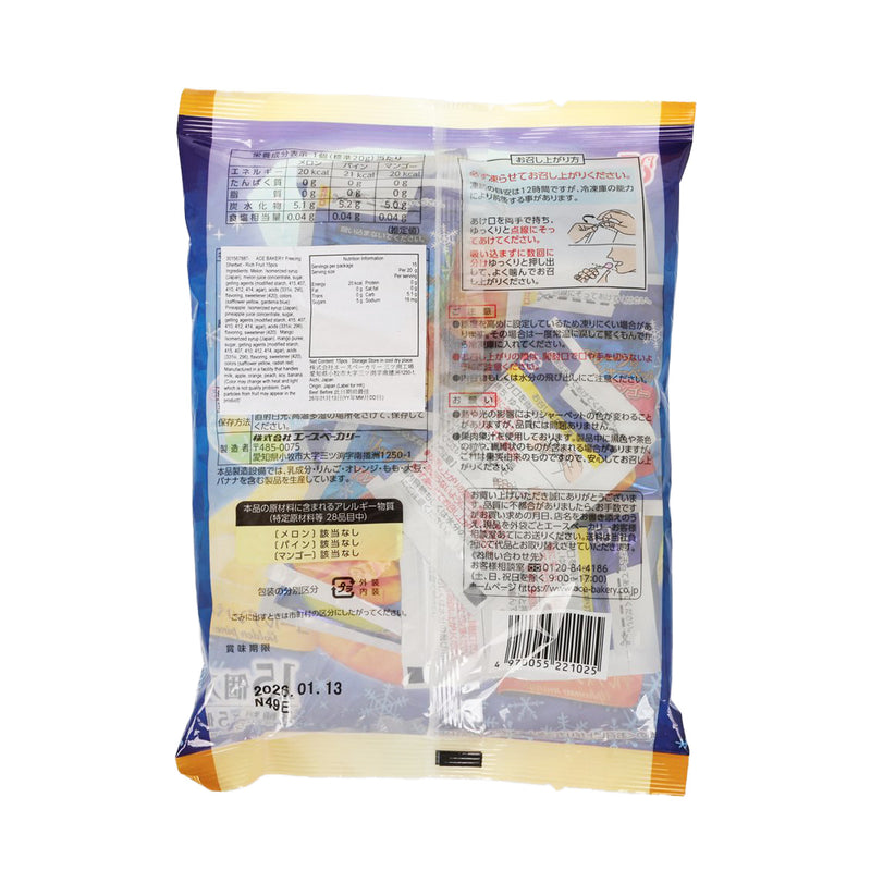 ACE BAKERY Freezing Sherbet - Rich Fruit  (15pcs)