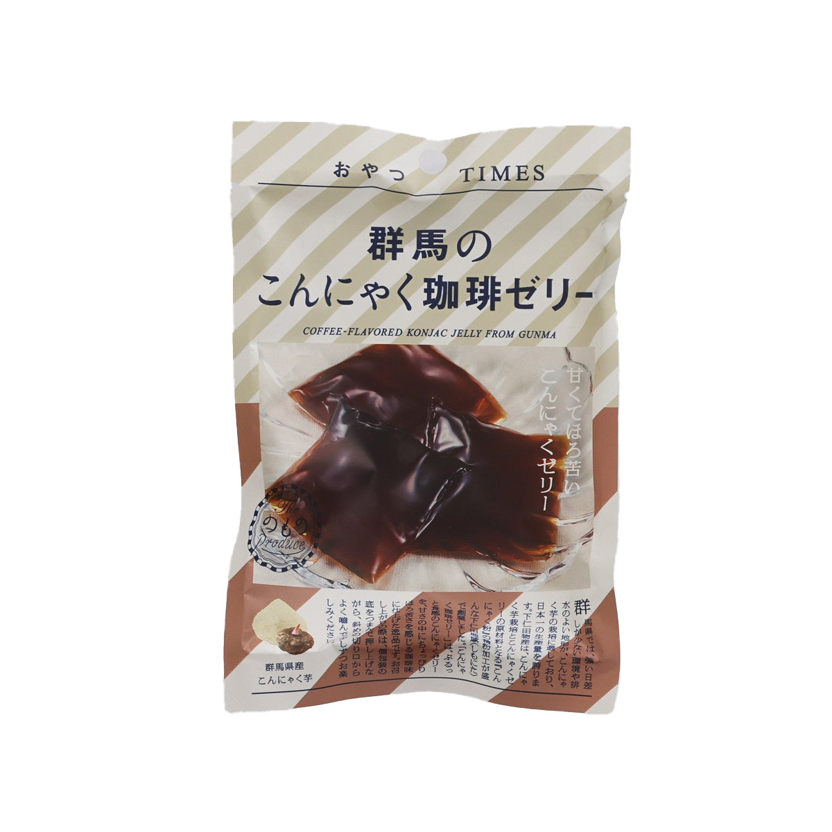OYATSUTIMES Gunma Konnyaku Jelly - Coffee  (5pcs)