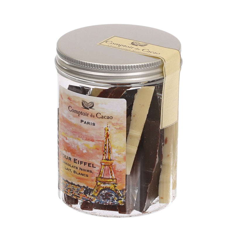 COMPTOIR DU CACAO Eiffel Tower Chocolate Assortment in Jar [Medium]  (110g)