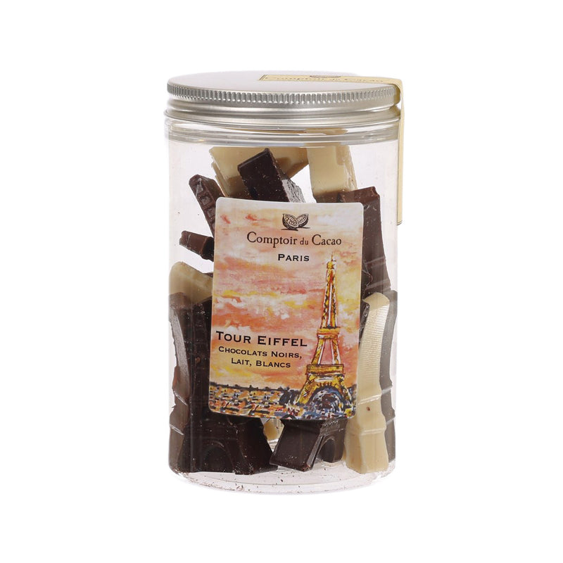 COMPTOIR DU CACAO Eiffel Tower Chocolate Assortment in Jar [Large]  (160g)