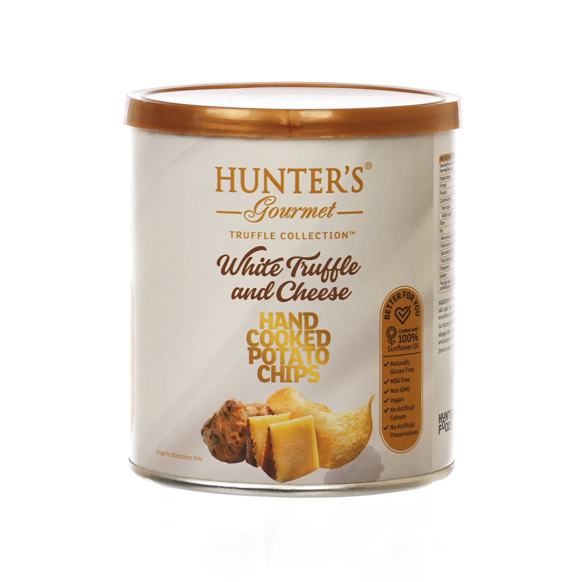 HUNTER'S GOURMET Hand Cooked Potato Chips - White Truffle & Cheese  (40g)
