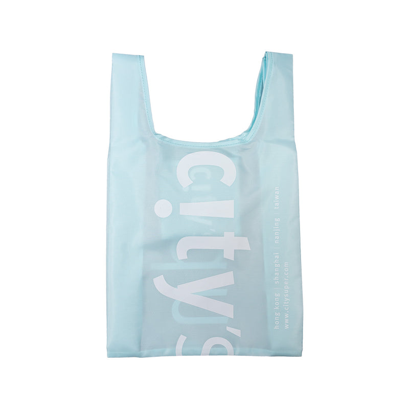 CITYSUPER Small Environmental Pocketable Bag CS Logo Baby Blue