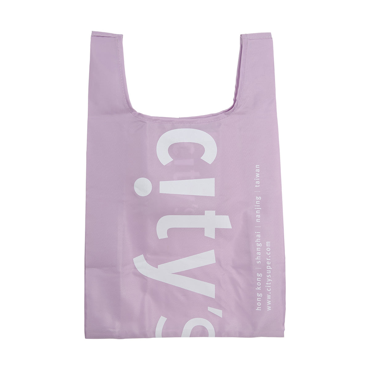 CITYSUPER Small Environmental Pocketable Bag CS Logo Purple
