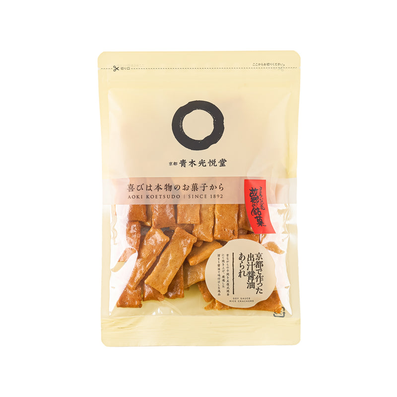 AOKIKOETSUDO Kyoto Dashi Soy Sauce Arare Rice Cracker  (100g)