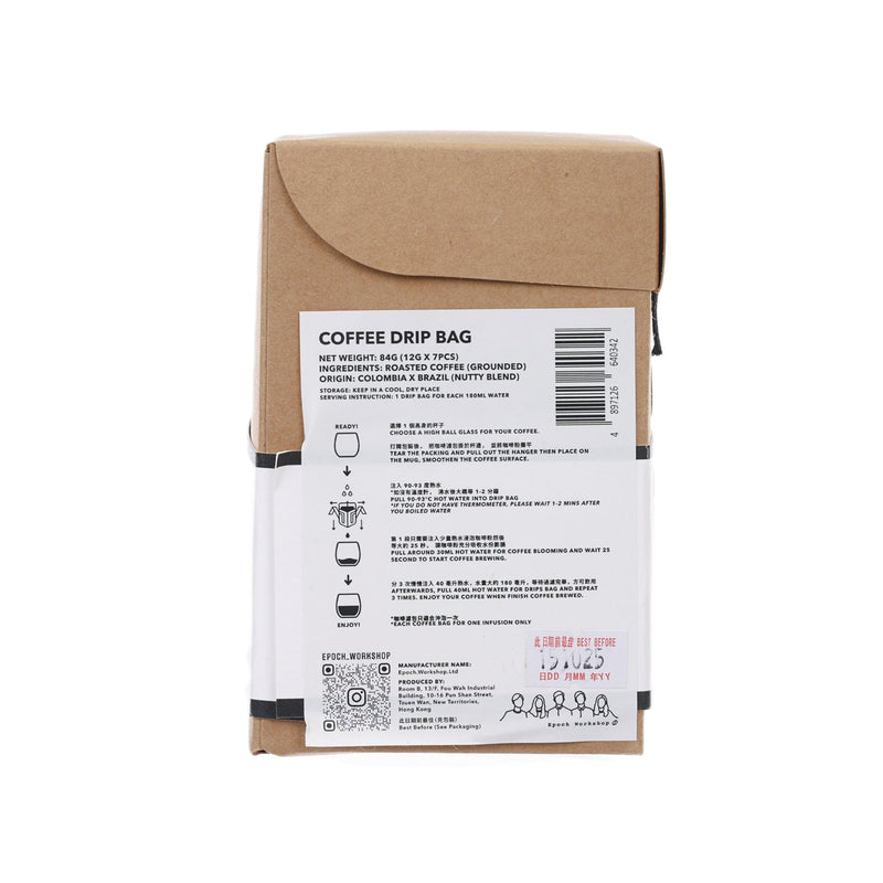 EPOCH WORKSHOP Coffee Drip Bag (Colombia x Brazil)  (7 x 12g)
