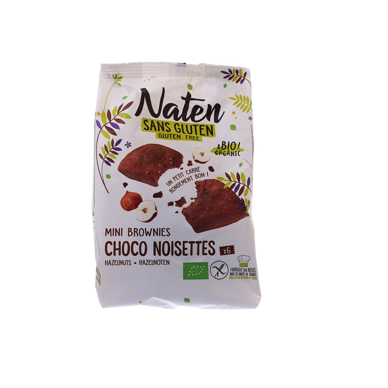 NATEN Organic Gluten-Free Hazelnut Brownies  (170g)