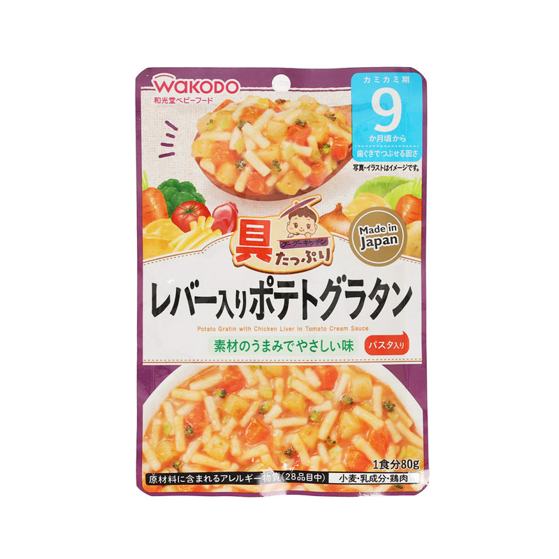 WAKODO Potato Gratin with Chicken Liver in Tomato Cream Sauce  (80g)