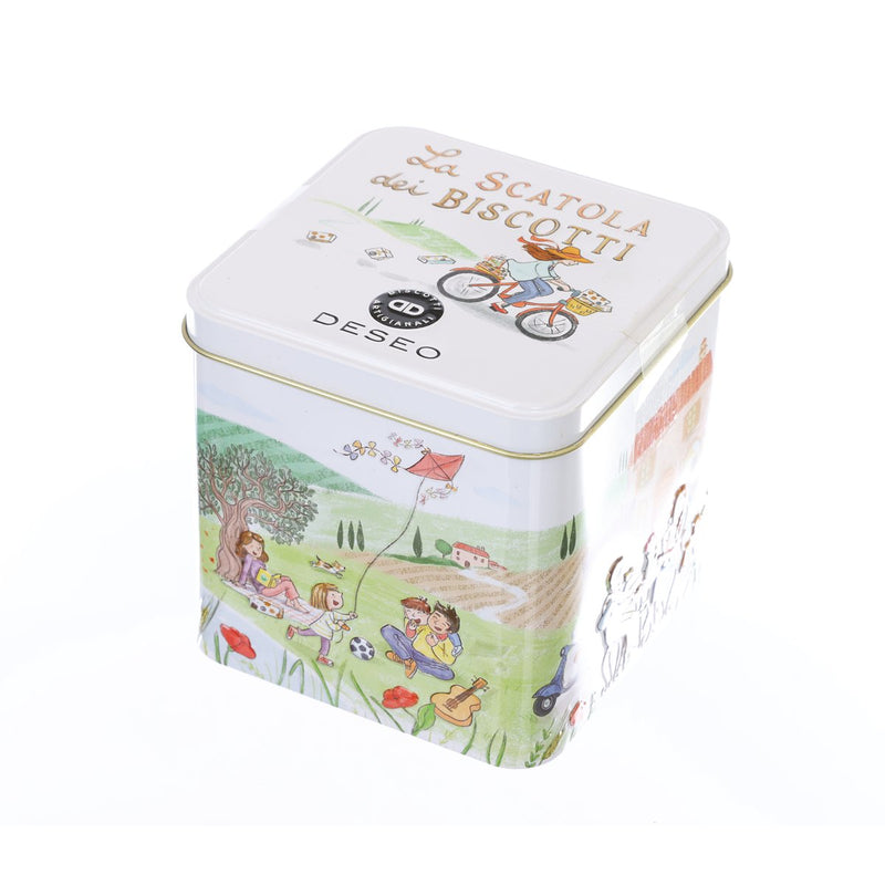 DESEO Almond Biscuits Tin - Cantuccini Toscani PGI with Almonds  (250g)