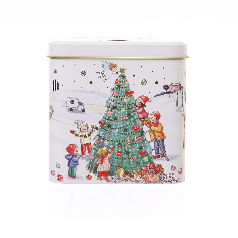 DESEO Almond Biscuits Christmas Tin - Cantuccini Toscani PGI with Almonds  (250g)