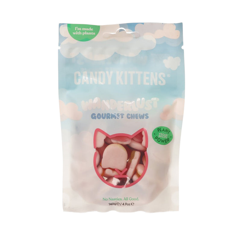 CANDY KITTENS Gourmet Chews Gummy - Strawberry, Blackcurrant, Orange & Passion Fruit Flavor  (140g)