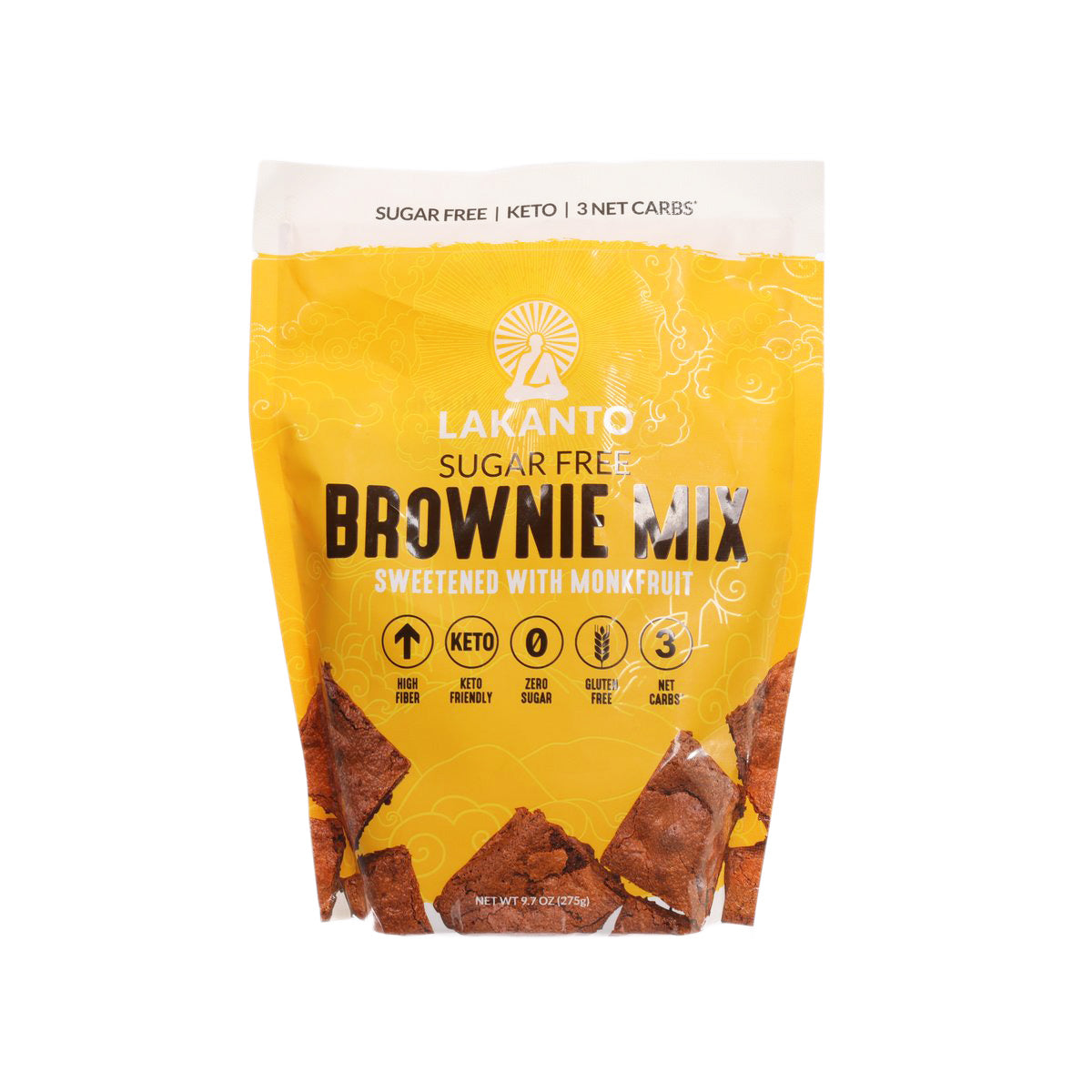 LAKANTO Sugar Free Brownie Mix  (275g)