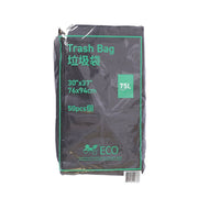 TRASH BAG TRASH BAG HDPE+ECO黑色垃圾袋75L-30x37"50's (50pcs)
