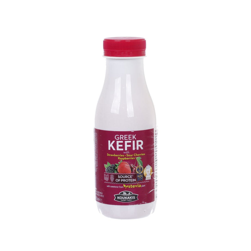 KOUKAKIS Greek Kefir with Strawberries, Sour Cherries & Raspberries  (330mL)