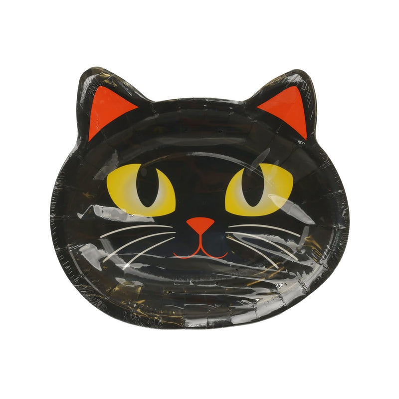 CREATIVE CONVERTING Halloween Shaped Plate - Cat  (8pcs)