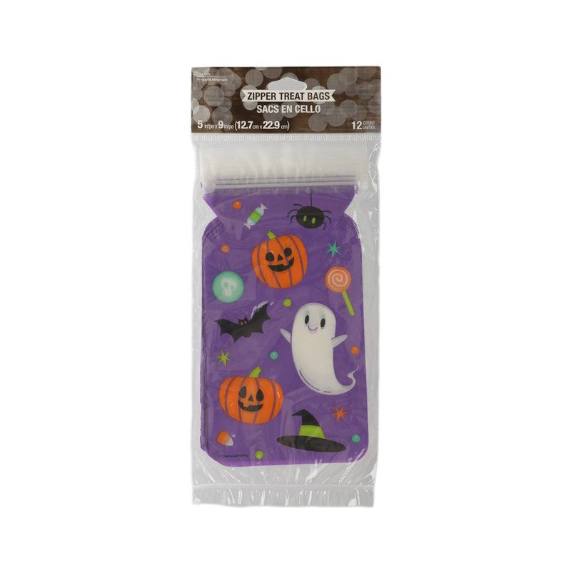 CREATIVE CONVERTING Halloween Shaped Treat Bag - Halloween Characters  (12pcs)