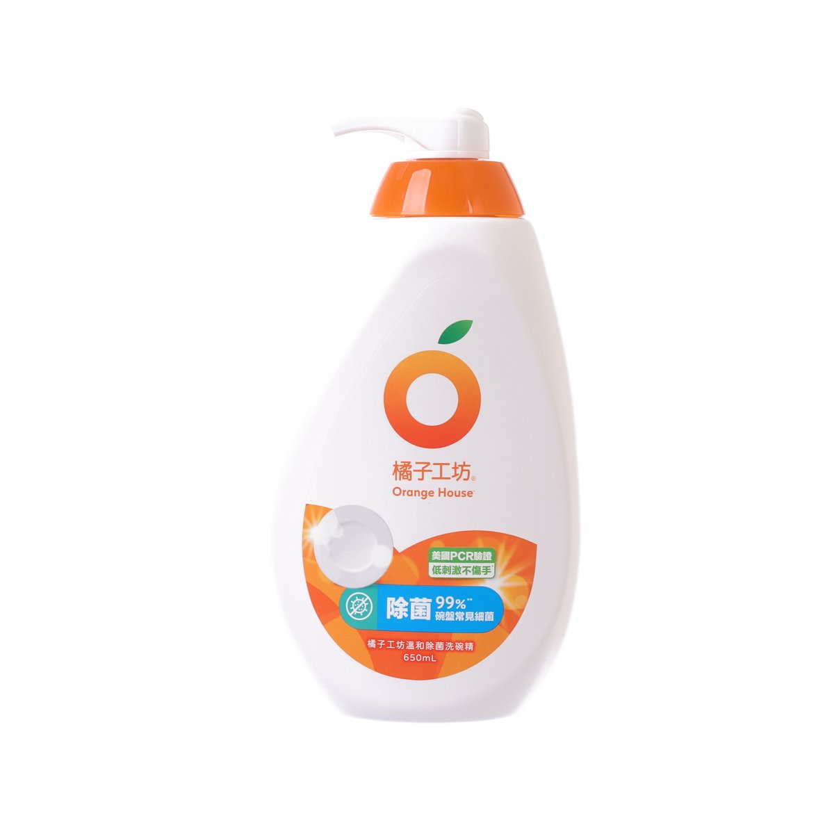 橘子工坊 溫和除菌洗碗精 (650mL)