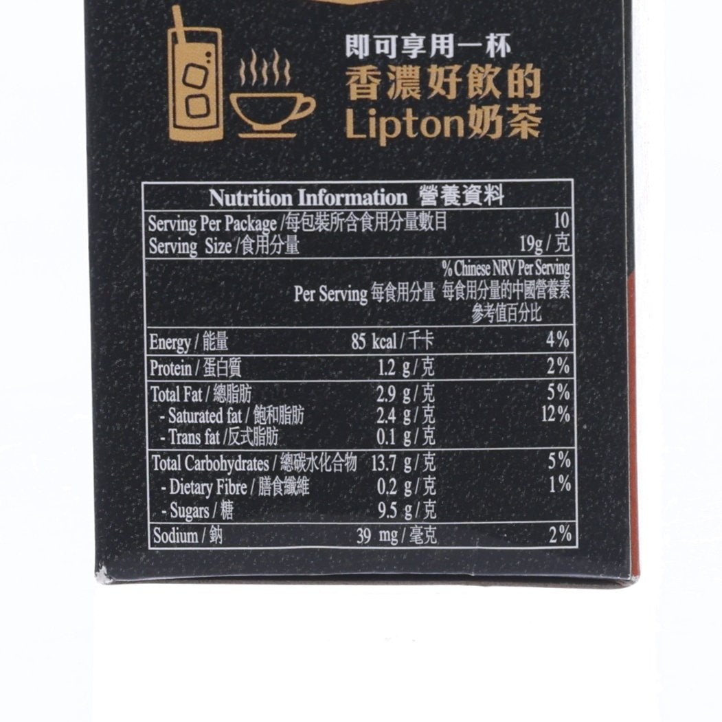 立頓品質醇香港式鴛鴦奶茶 (10 x 19g)