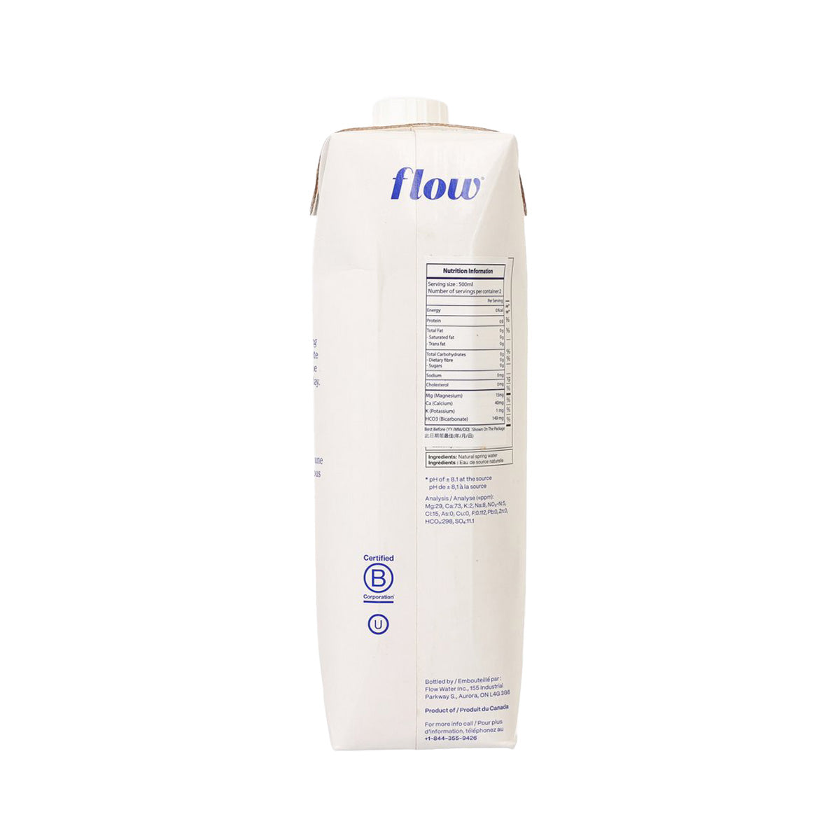 FLOW 100% Naturally Alkaline Spring Water  (1L)
