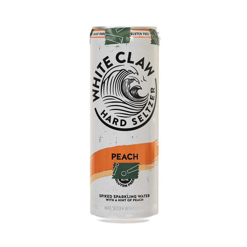 WHITE CLAW Hard Seltzer Spiked Sparkling Water - Peach Flavor (Alc. 5%) [Can]  (355mL)