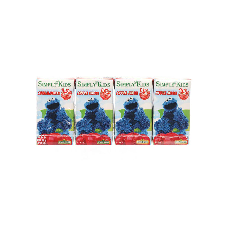 SIMPLY KIDS 100% Apple Juice  (4 x 125mL)