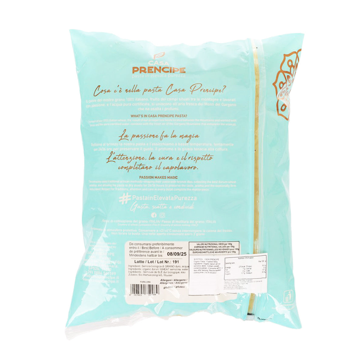 CASA PRENCIPE 有機螺絲粉 (500g)