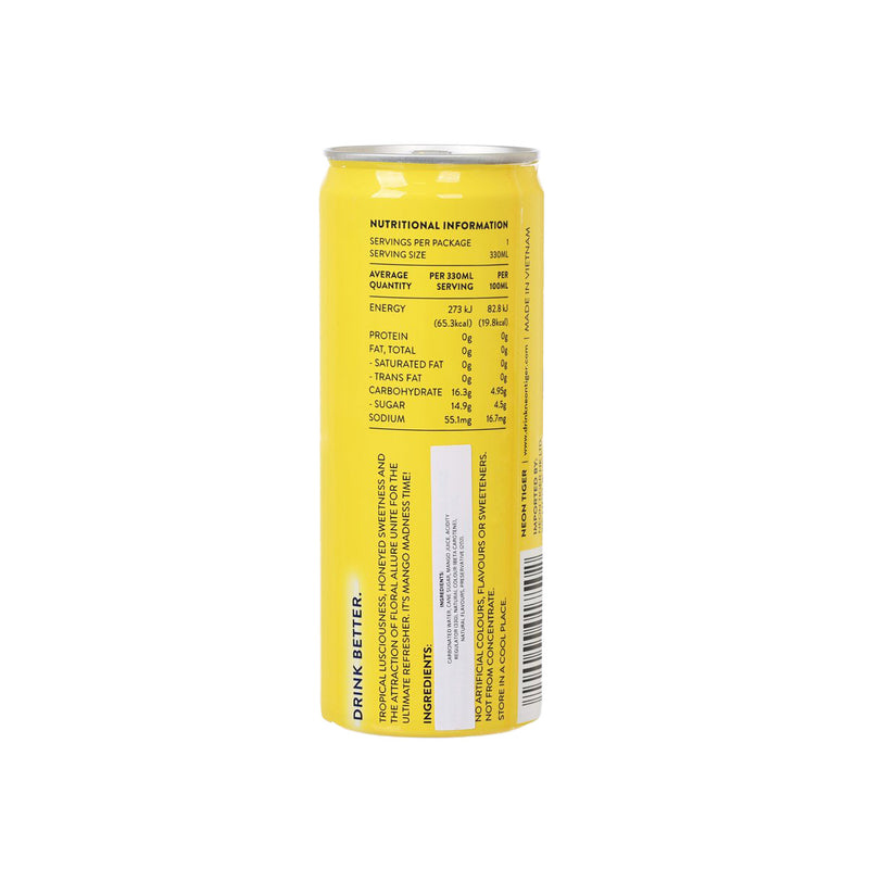 NEON TIGER Real Fruit Soda - Mekong Delta Mango [Can]  (330mL)
