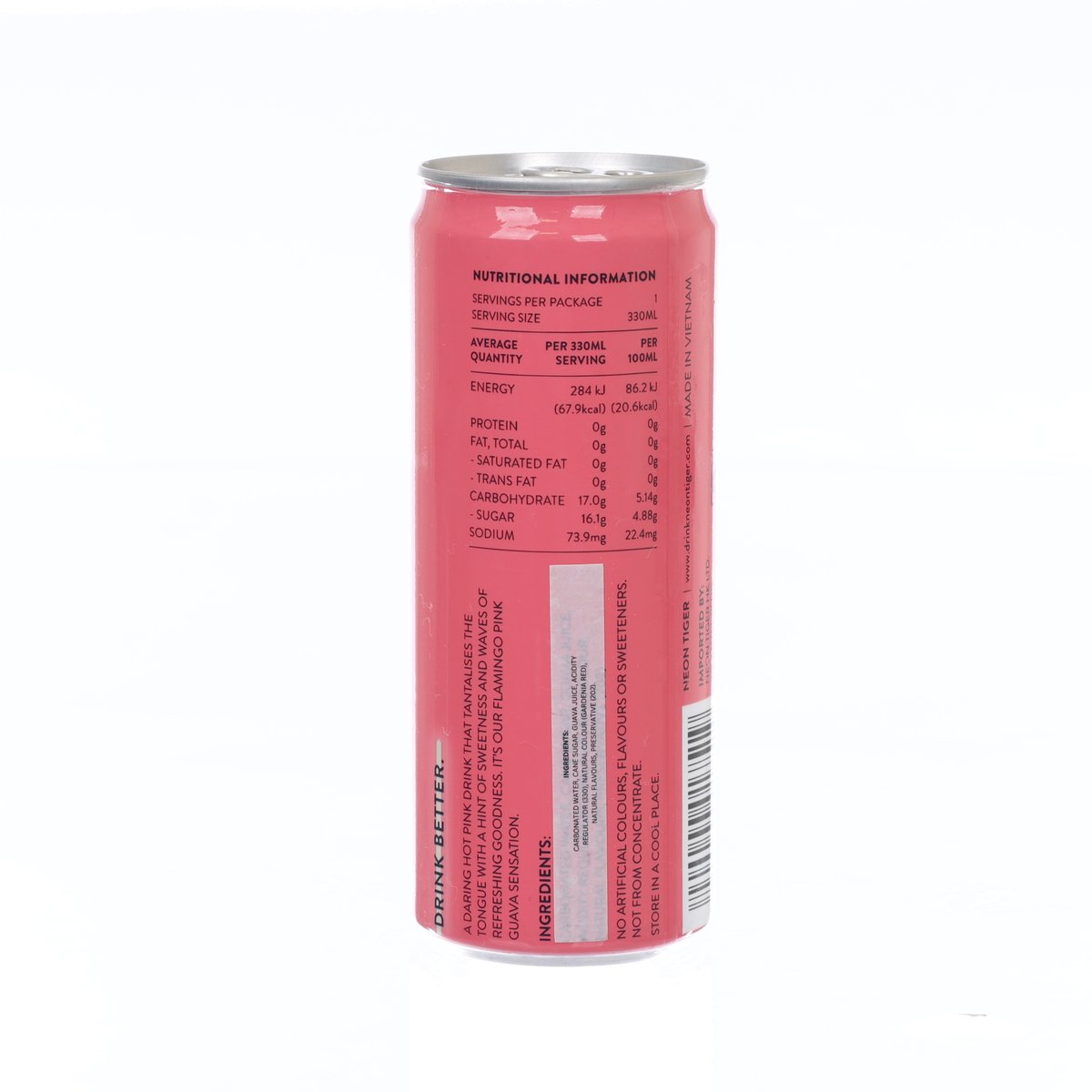 NEON TIGER 真果蘇打水 - 粉紅番石榴 [罐裝] (330mL)