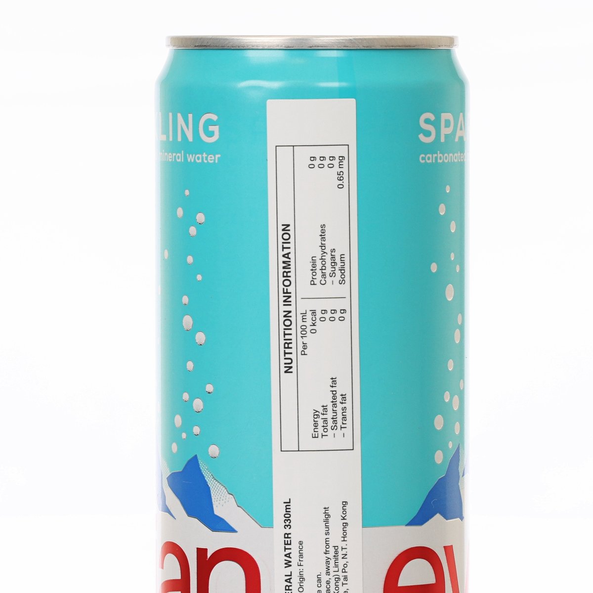 EVIAN Sparkling Natural Mineral Water [Can]  (330mL)