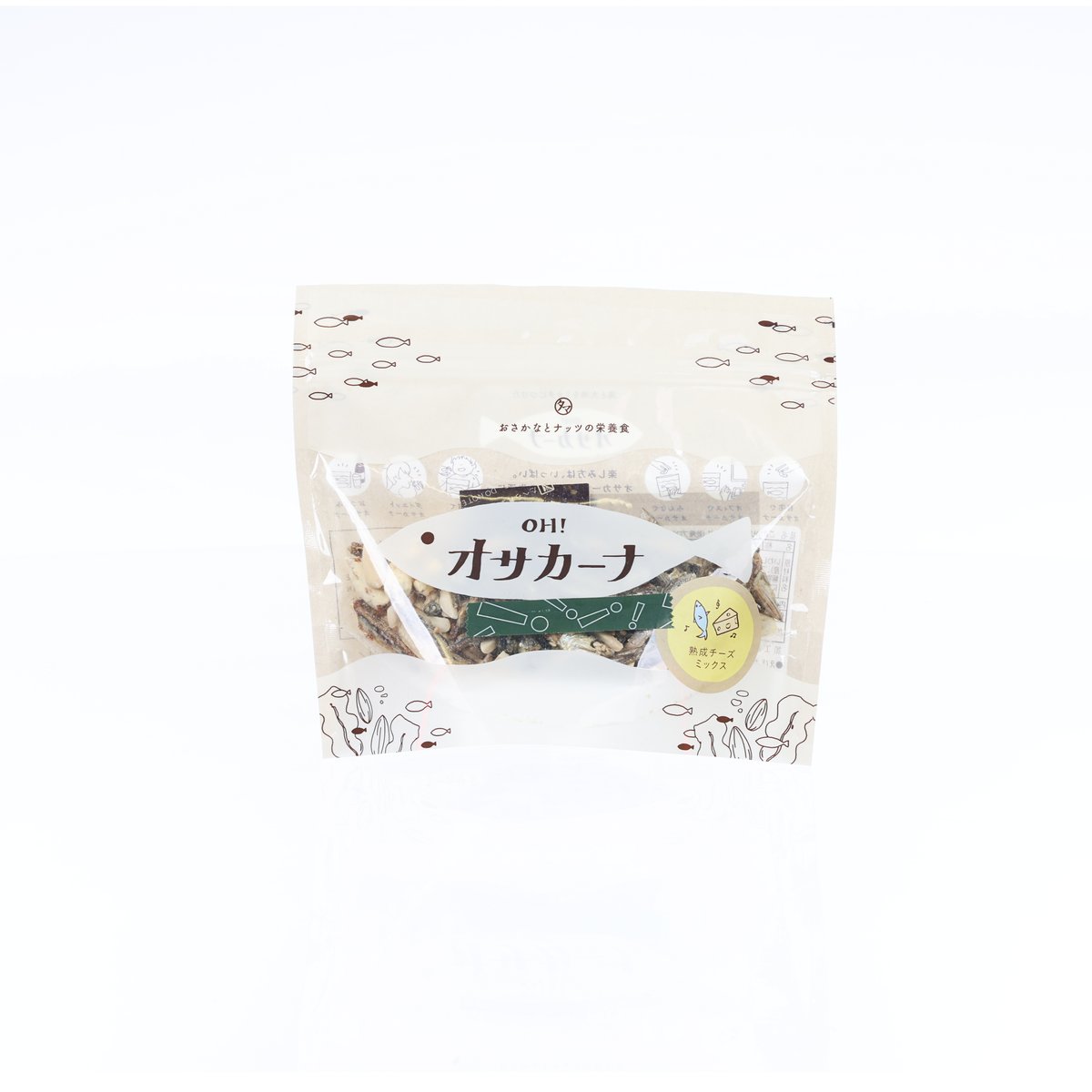 圭南哦！ Sakana Snack - 沙丁魚乾、杏仁和起司 (100g)
