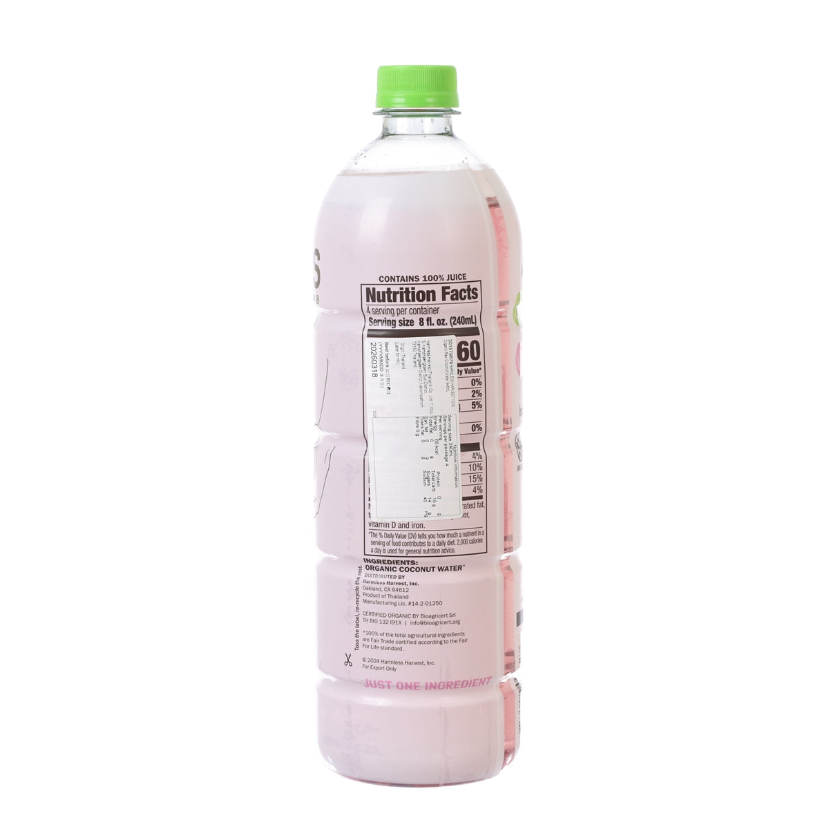 HARMLESS HARVEST 100%有機椰子水  (946mL)