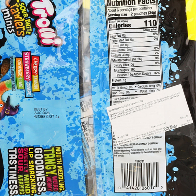 TROLLI Sour Brite Crawlers Minis  (204g)