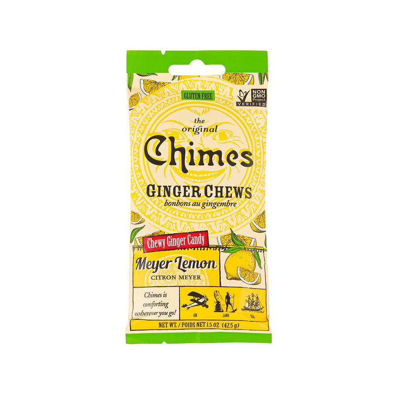 CHIMES Chewy Ginger Candy - Meyer Lemon Flavor  (42.5g)