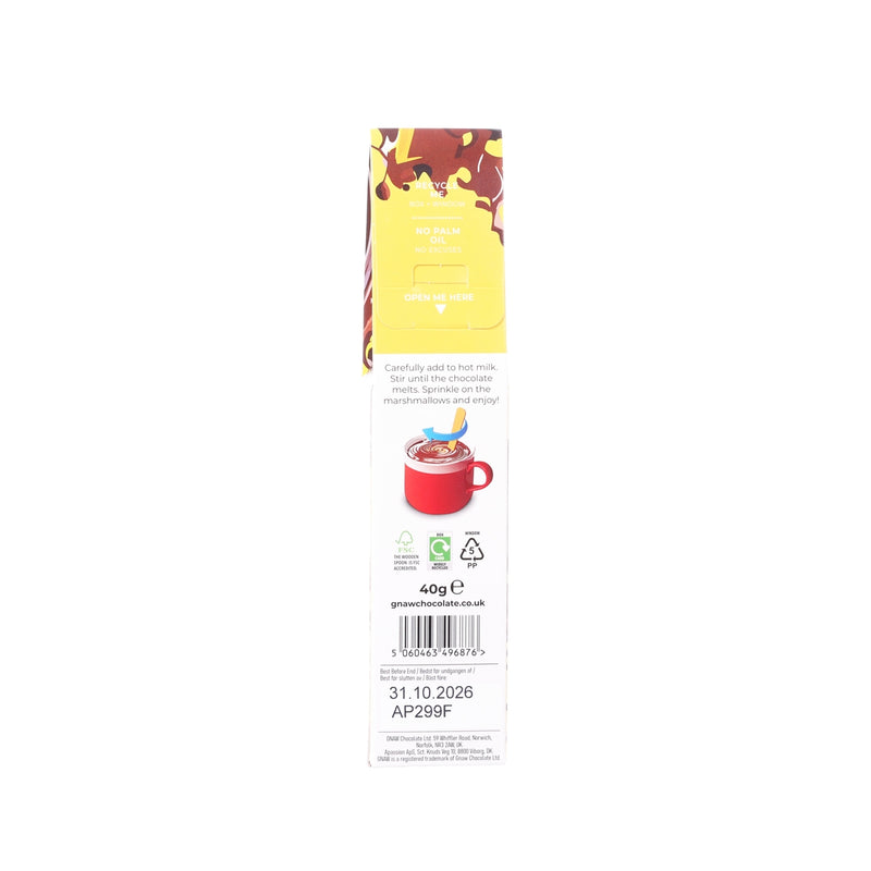 GNAW Crème Brulee Gooey Centre Hot Chocolate Spoon with Marshmallows  (45g)