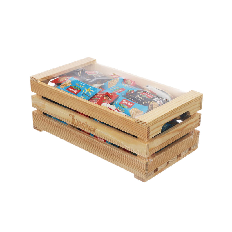 LOACKER Best of Moments Assorted Crispy Wafers & Chocolate Specialties Mix Pack Gift Box [Wooden Box]  (700g)