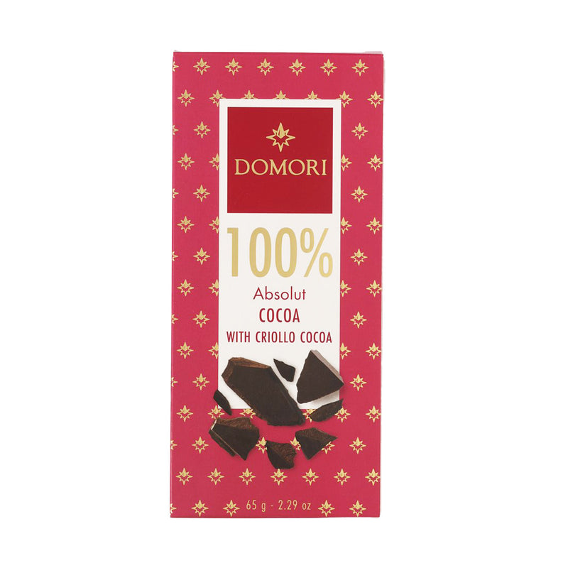 DOMORI 100% Absolut Cocoa with Criollo Cocoa Bar  (65g)