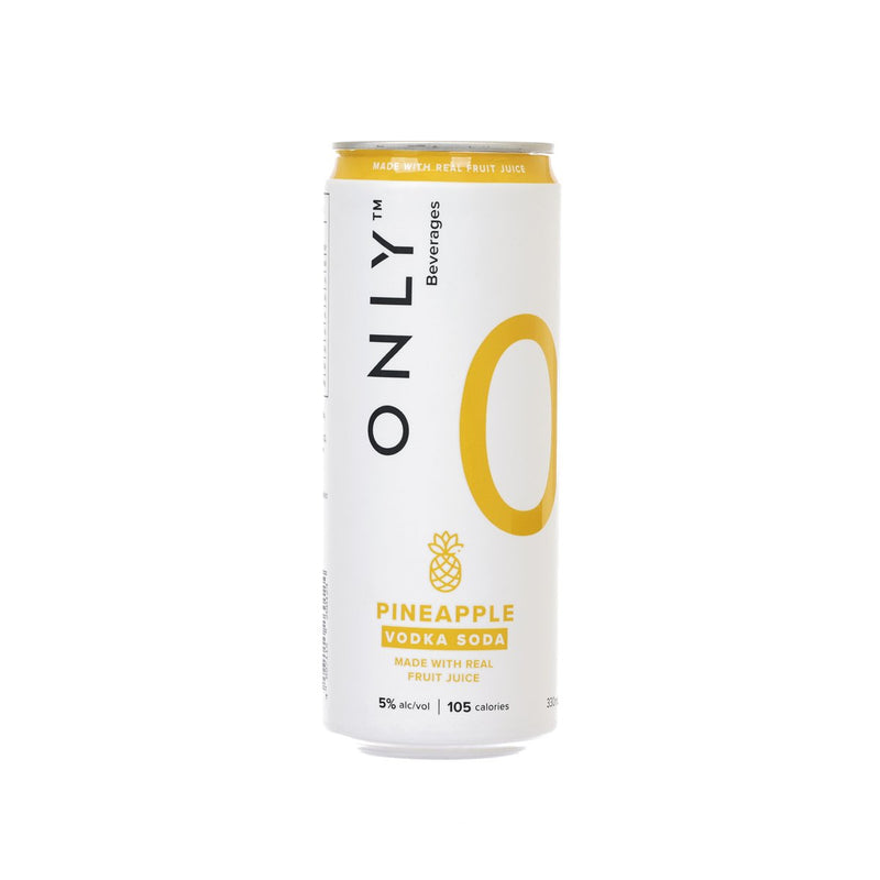 ONLY Vodka Soda - Pineapple (Alc. 5%) [Can]  (330mL)