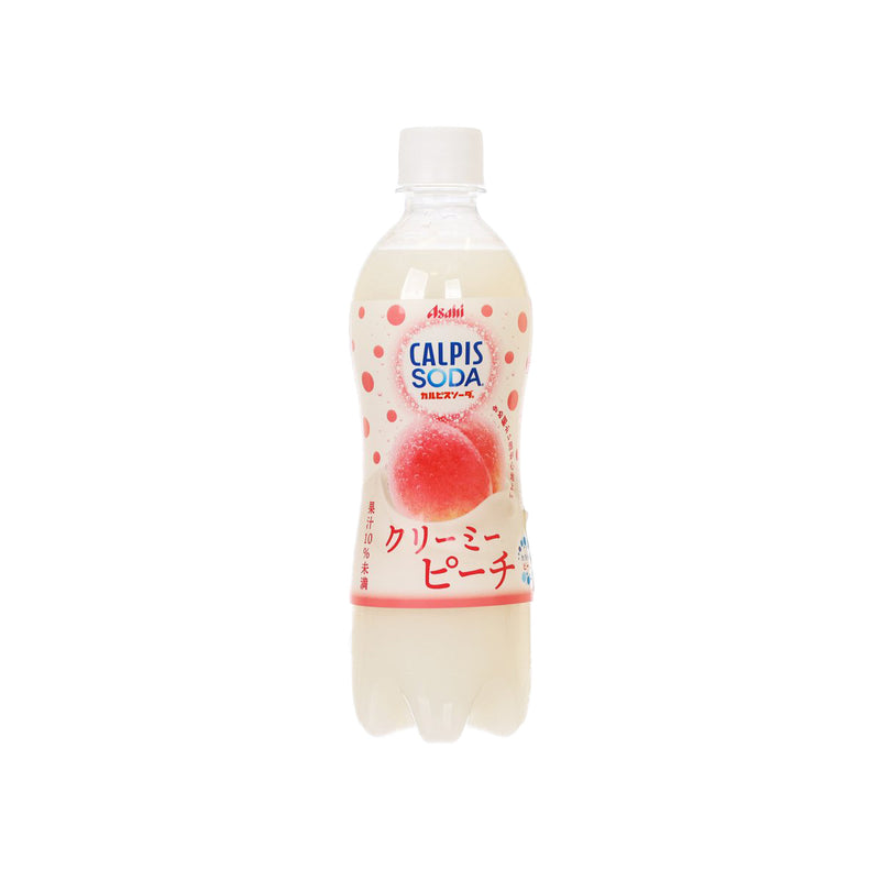 CALPIS Creamy Peach Soda [PET]  (500mL)