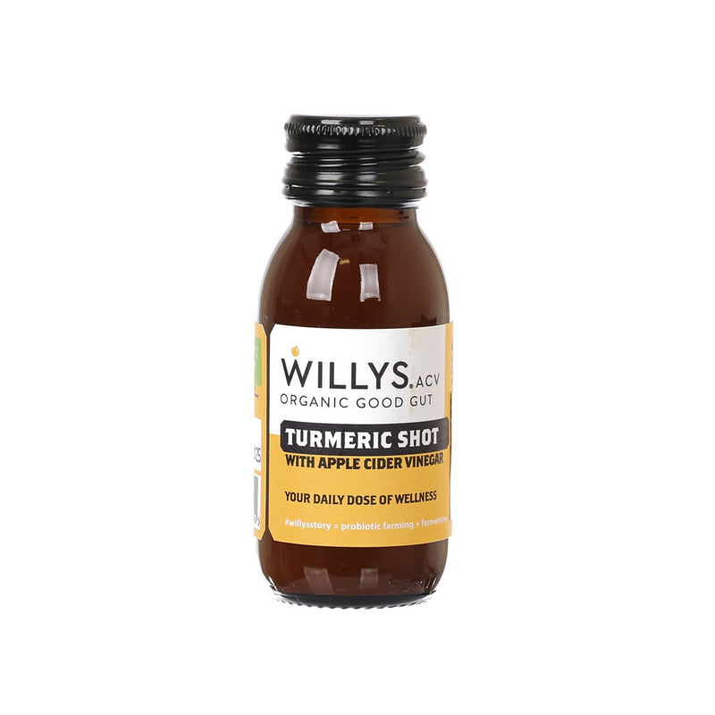 WILLY’S Organic Turmeric Shot with Apple Cider Vinegar [Bottle]  (60mL)