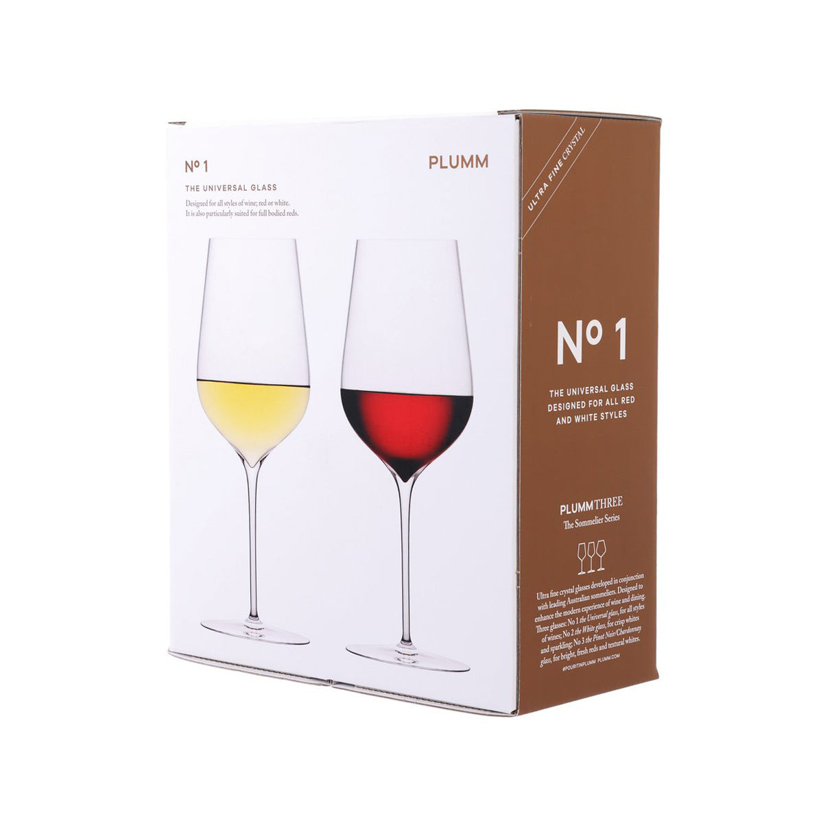 PLUMM GLASSWARE Plumm Three No.1 Universal Wine Glass (Twin Pack) NA