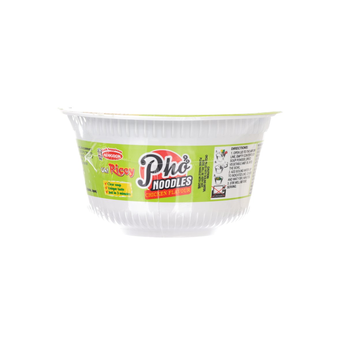 ACECOOK OH ! Oh! Ricey Instant Rice Noodles in Bowl - Chicken Flavor  (71g)