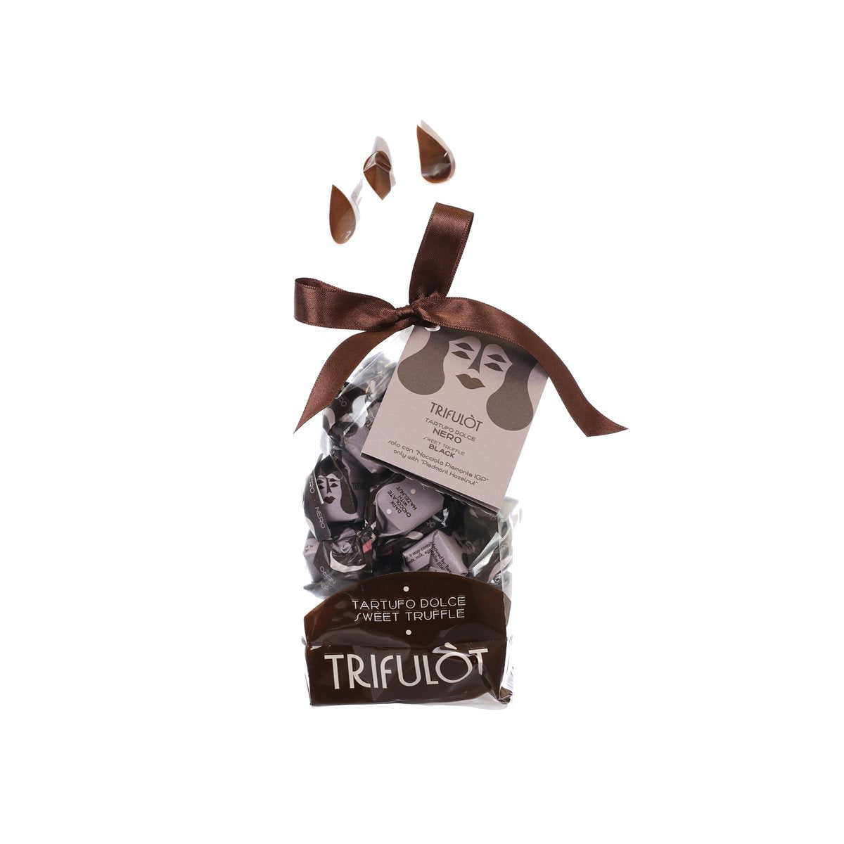 TRIFULÒT Black Praline with IGP Piemonte Hazelnut  (180g)